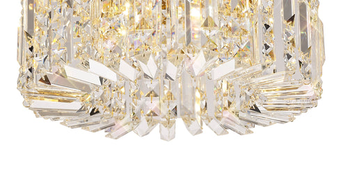 Zula Round Flush Chandelier 5 Light